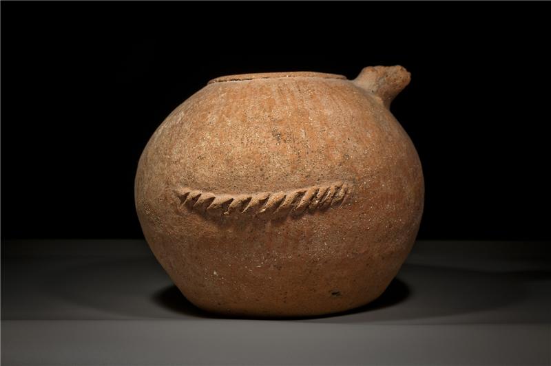 Red Burnished Large Spouted Canaanite Jar