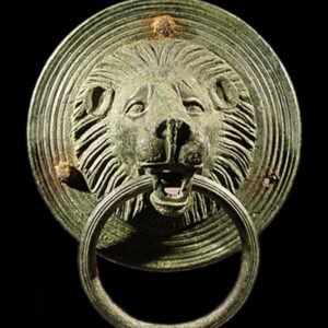 Bronze Handle in the Shape of a Lion’s Head