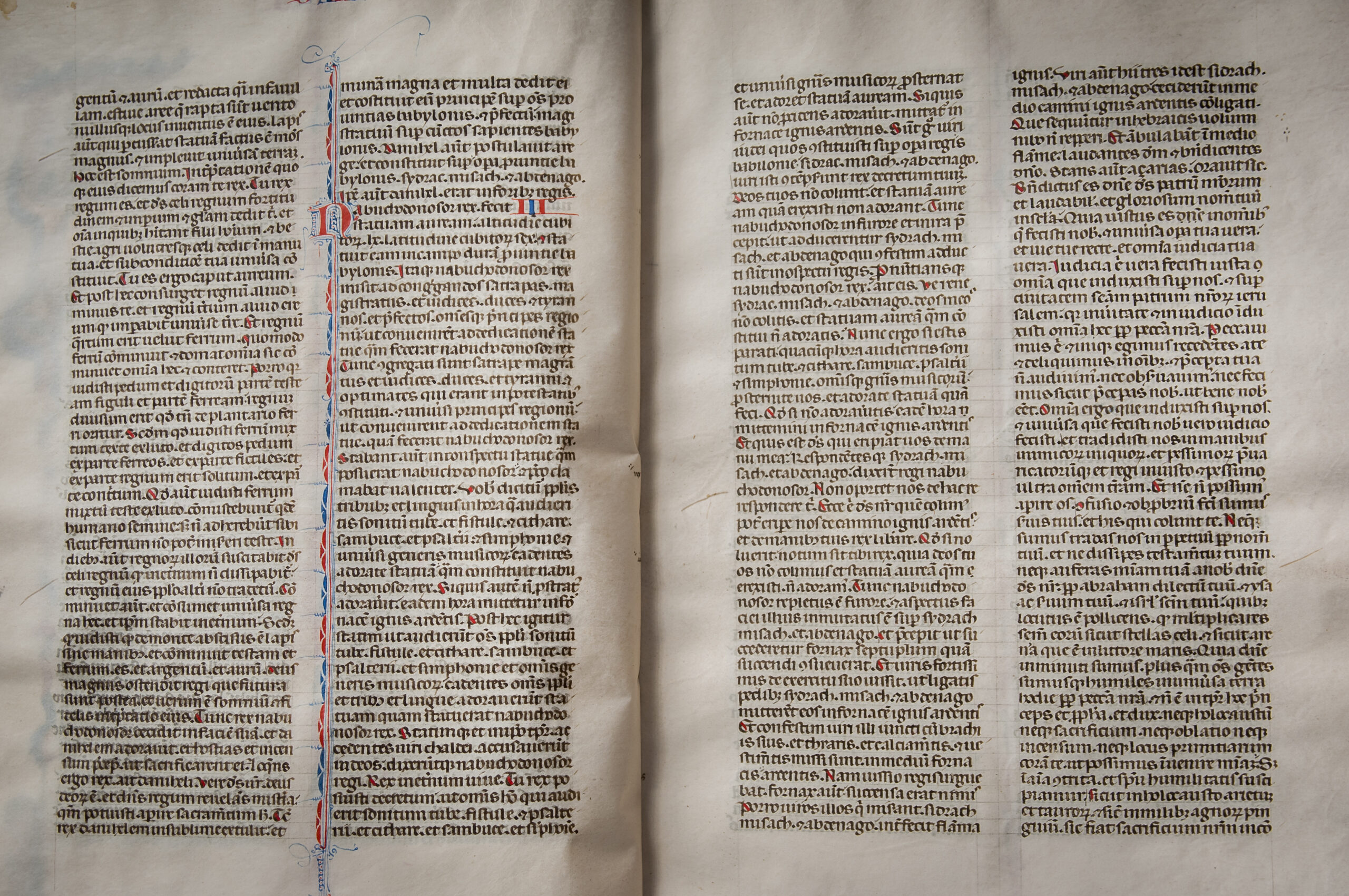 Biblical BOOK OF DANIEL Medieval Manuscript Folios - Image 7