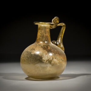 Roman Amber Glass Jug with One Handle