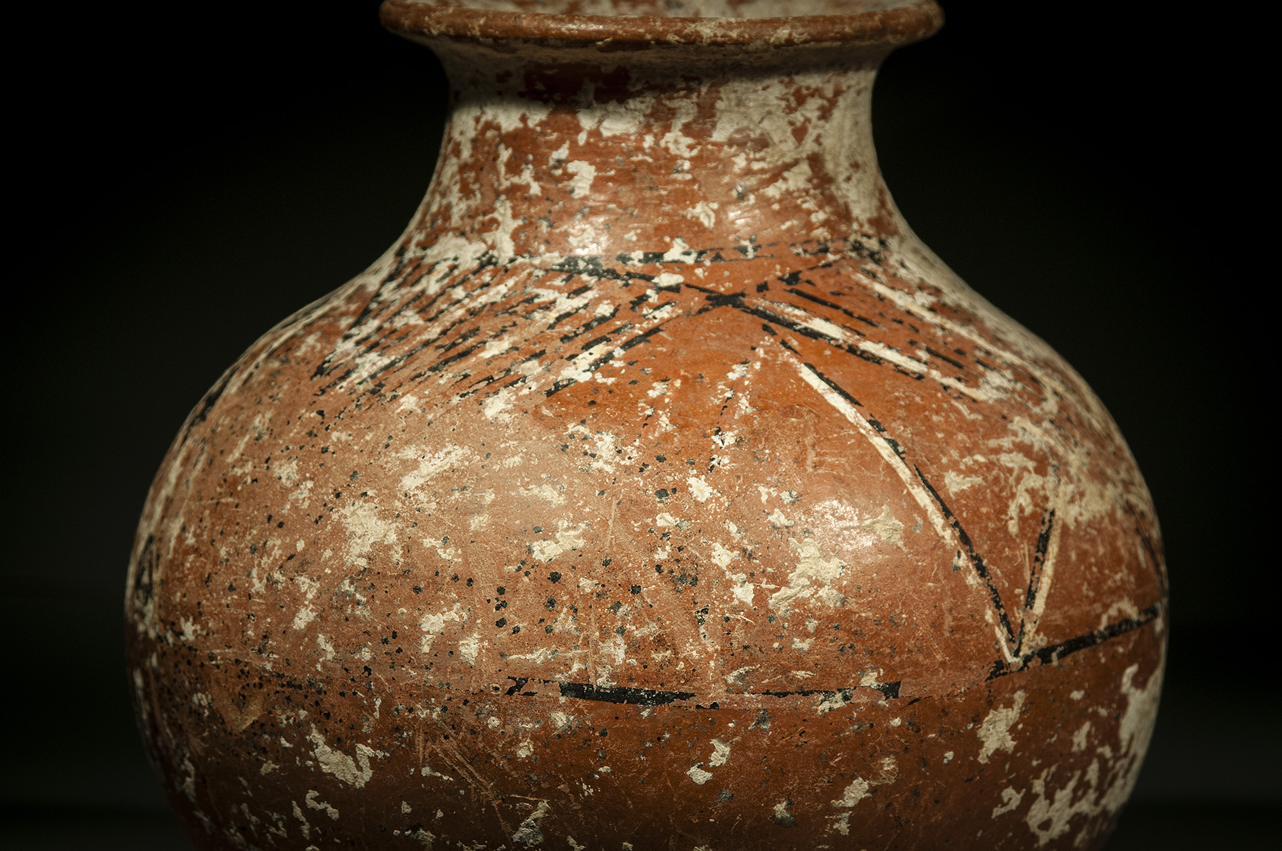 Large Painted Phoenician Red Slipped Jar - Image 4