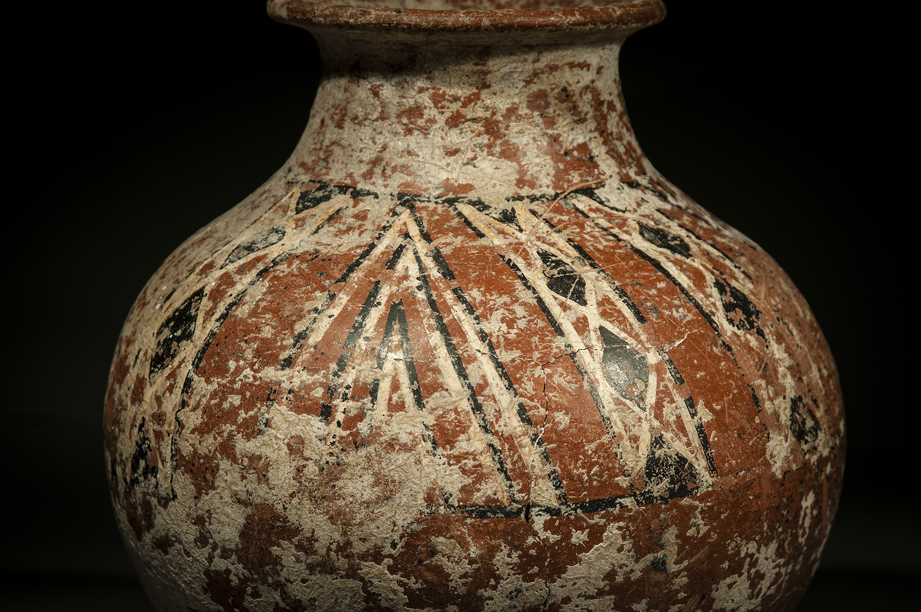 Large Painted Phoenician Red Slipped Jar - Image 2