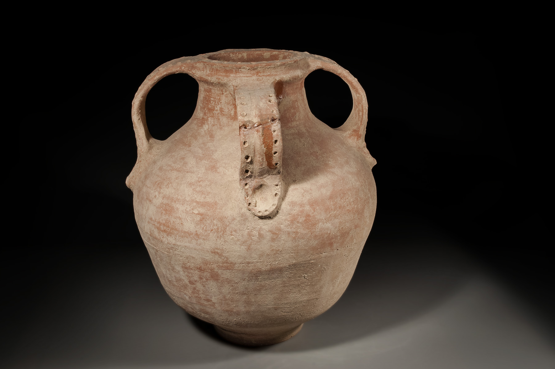 Israelite Olive Oil Jar with Dipper Juglet Holder - Image 3
