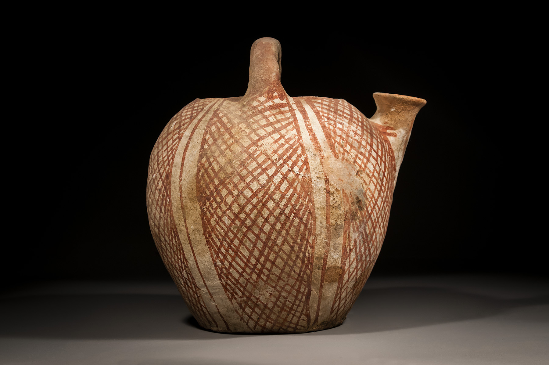 A Canaanite Basket Handle Spouted Jug - Image 2