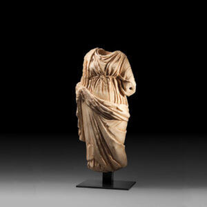 A Marble Statue of a Drapped Female