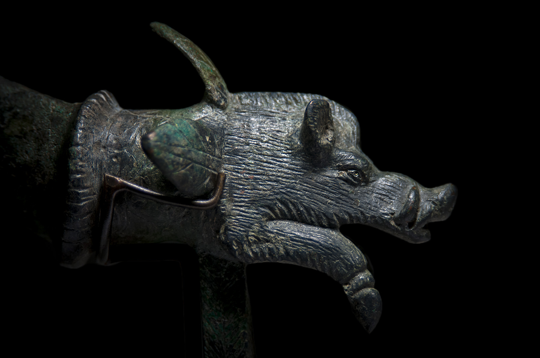 Roman Bronze Chariot Fixture for Rope and Straps - Image 2