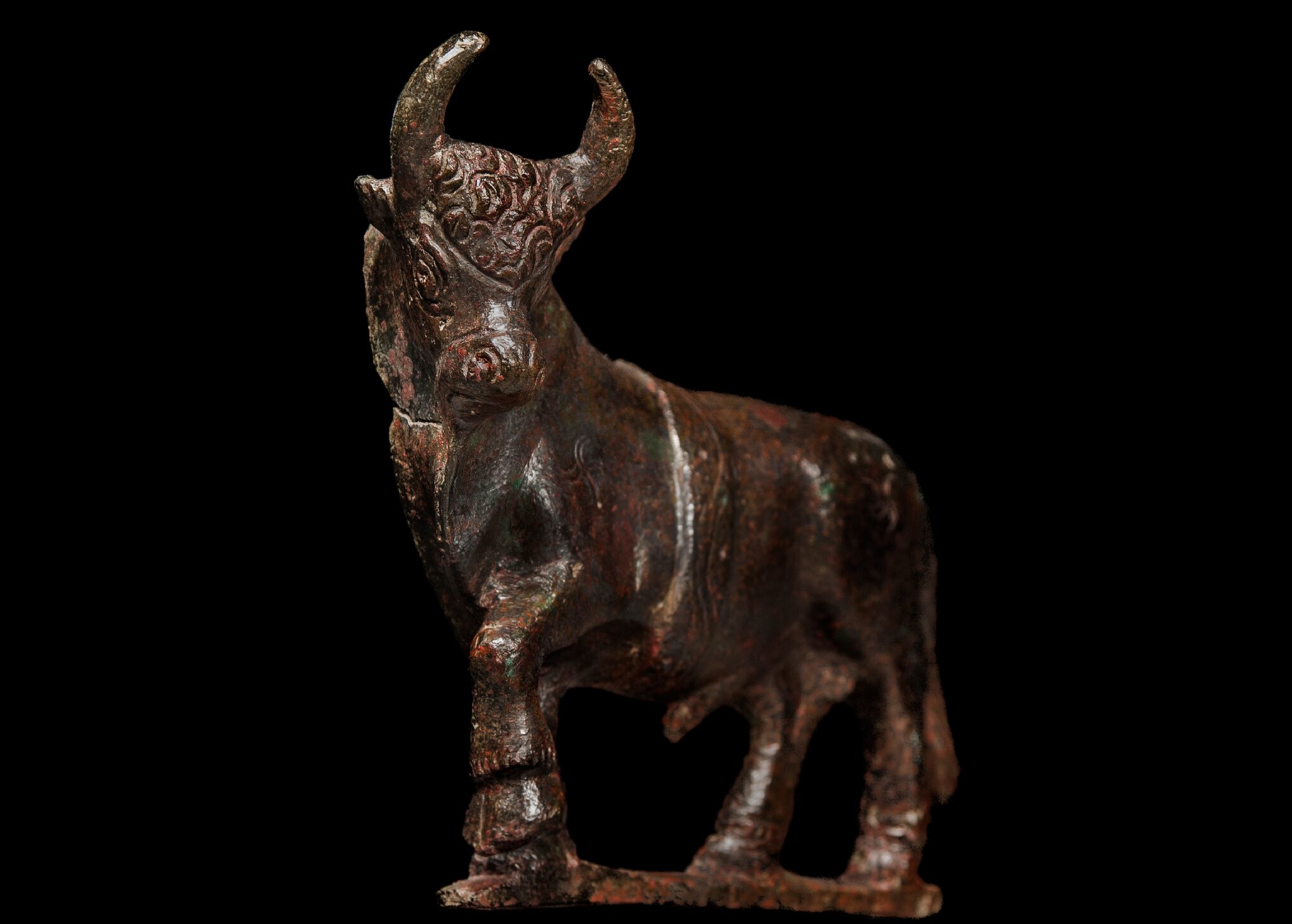 Bronze Imperial Roman Bull Stomping Hoof - Image 3
